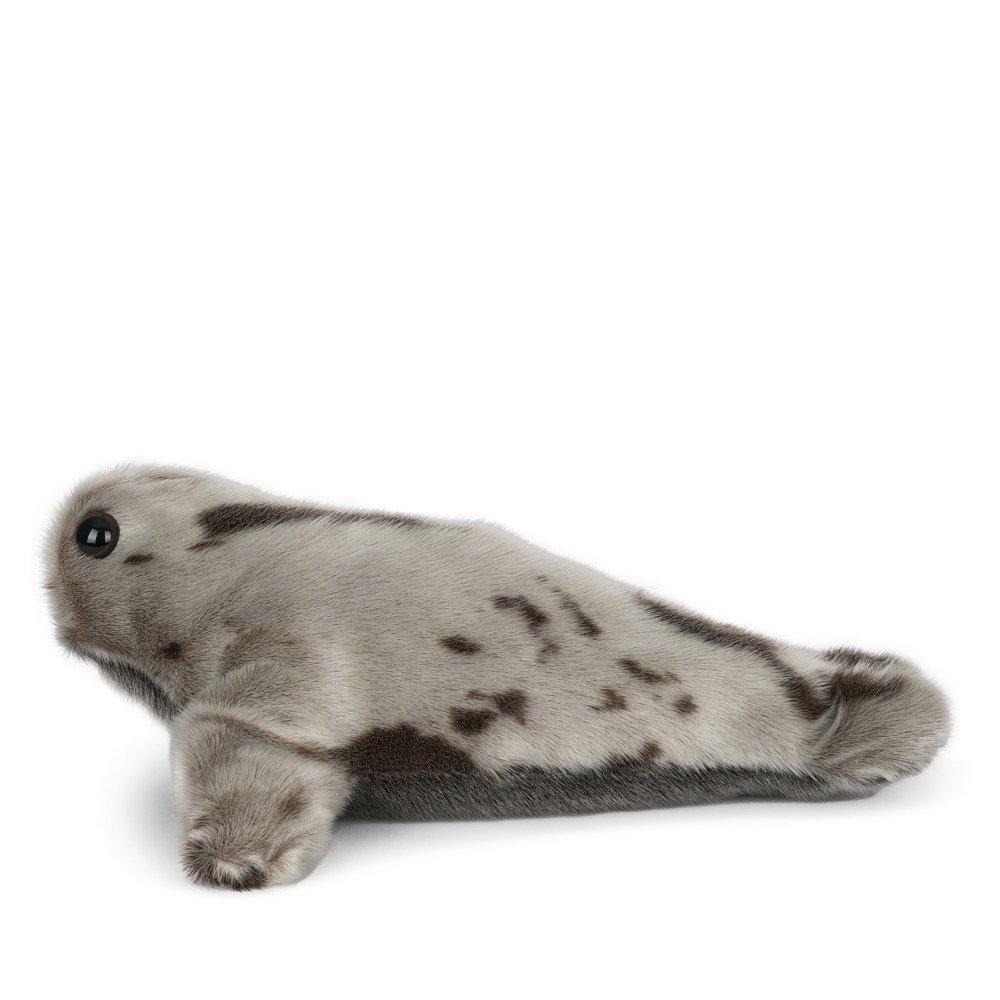 Large Seal Teddy Bear in Seal Fur - Harp Seal - Image 2