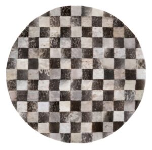 Round Patchwork Rug 140x140 cm.